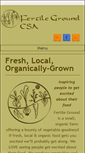 Mobile Screenshot of fertilegroundcsa.com