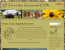 Tablet Screenshot of fertilegroundcsa.com